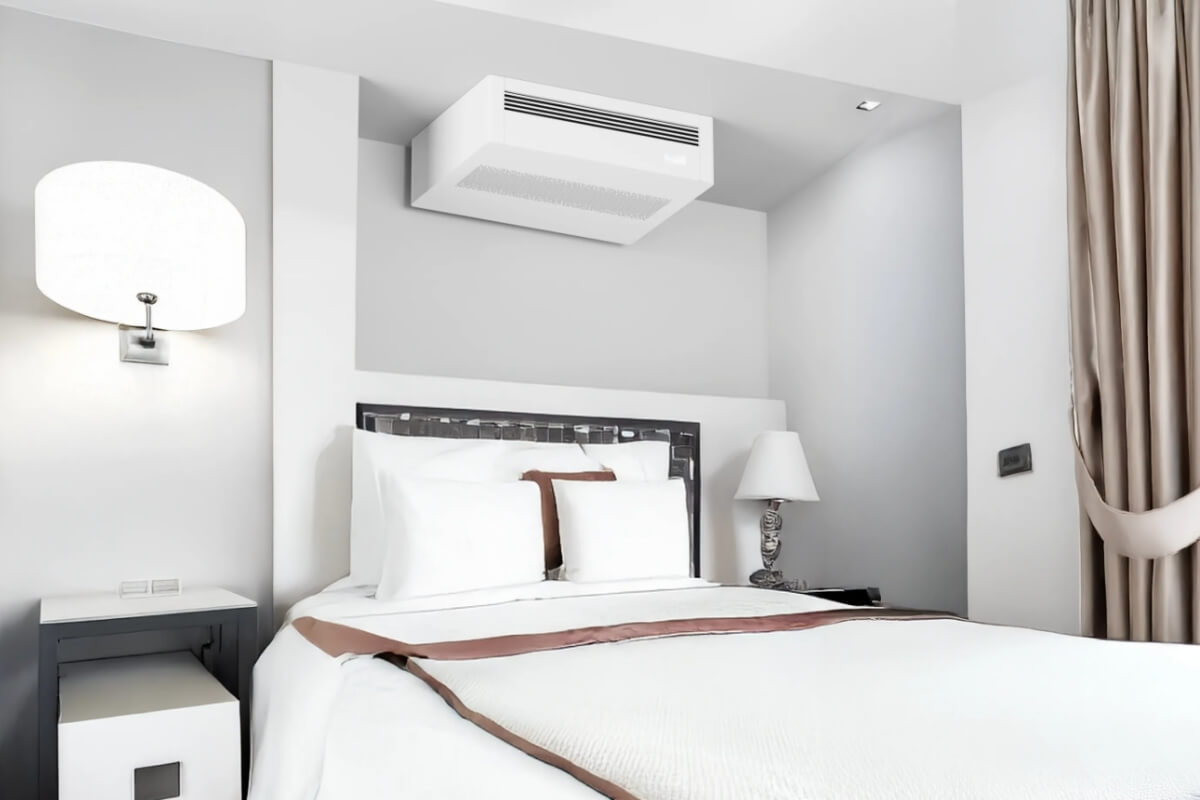powrmatic vision horizontal 3.1kw condenserless air conditioning unit air-duct innovative air london