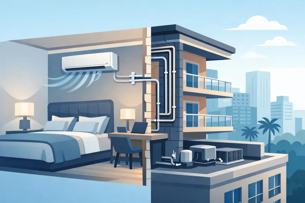 Hotel Air Conditioning Retrofit Without Outdoor Units
