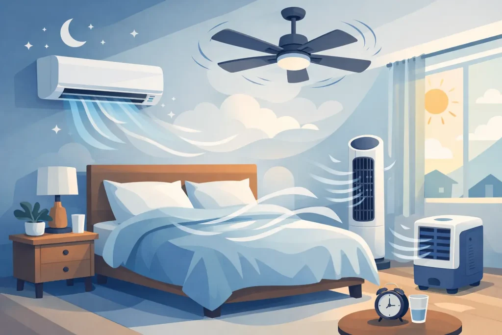 Best Cooling Options for Bedrooms Explained